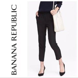 Banana Republic Black Hayden Dolphin Hem Pants